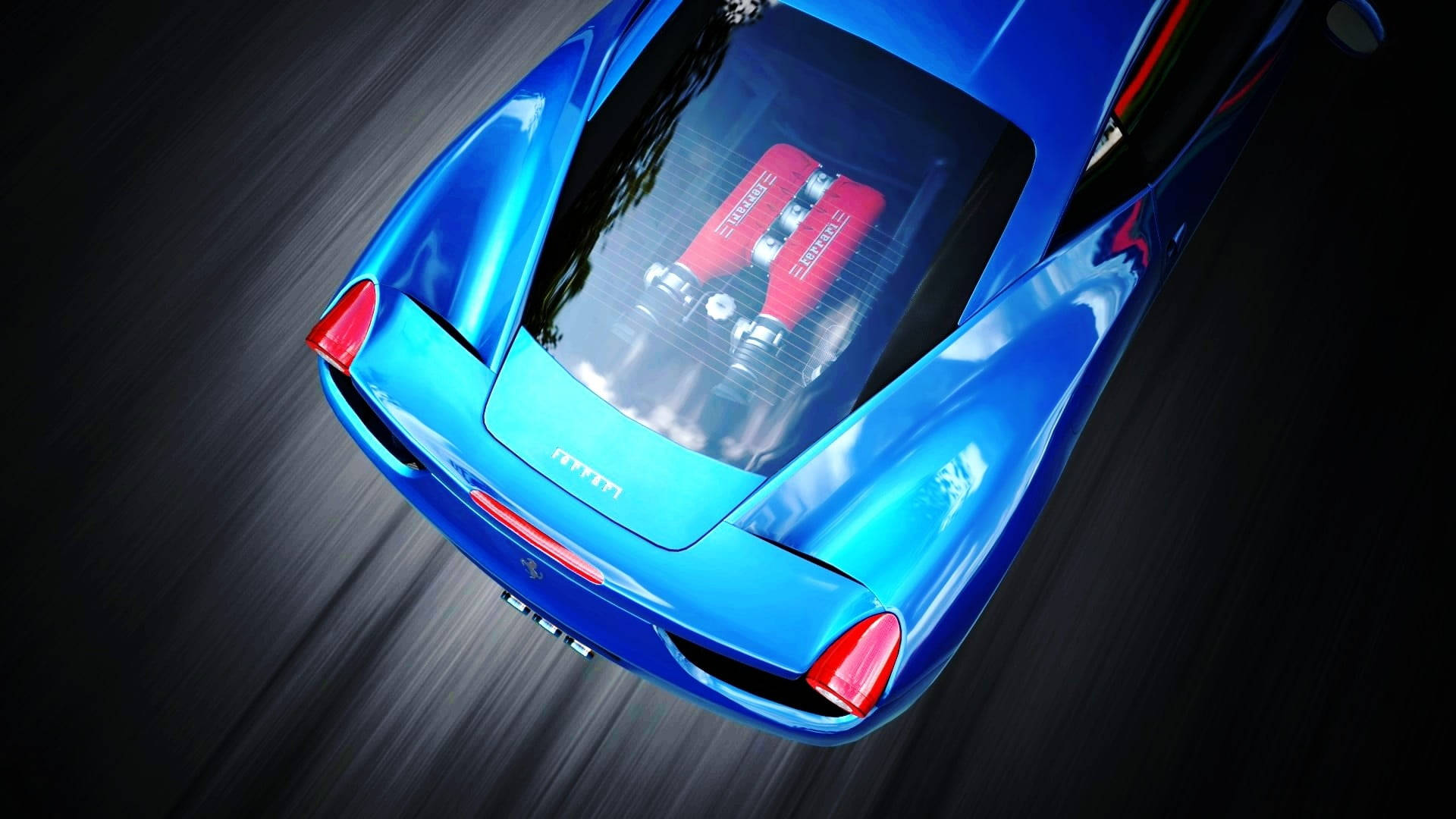 Top-shot Blue 3d Car Background