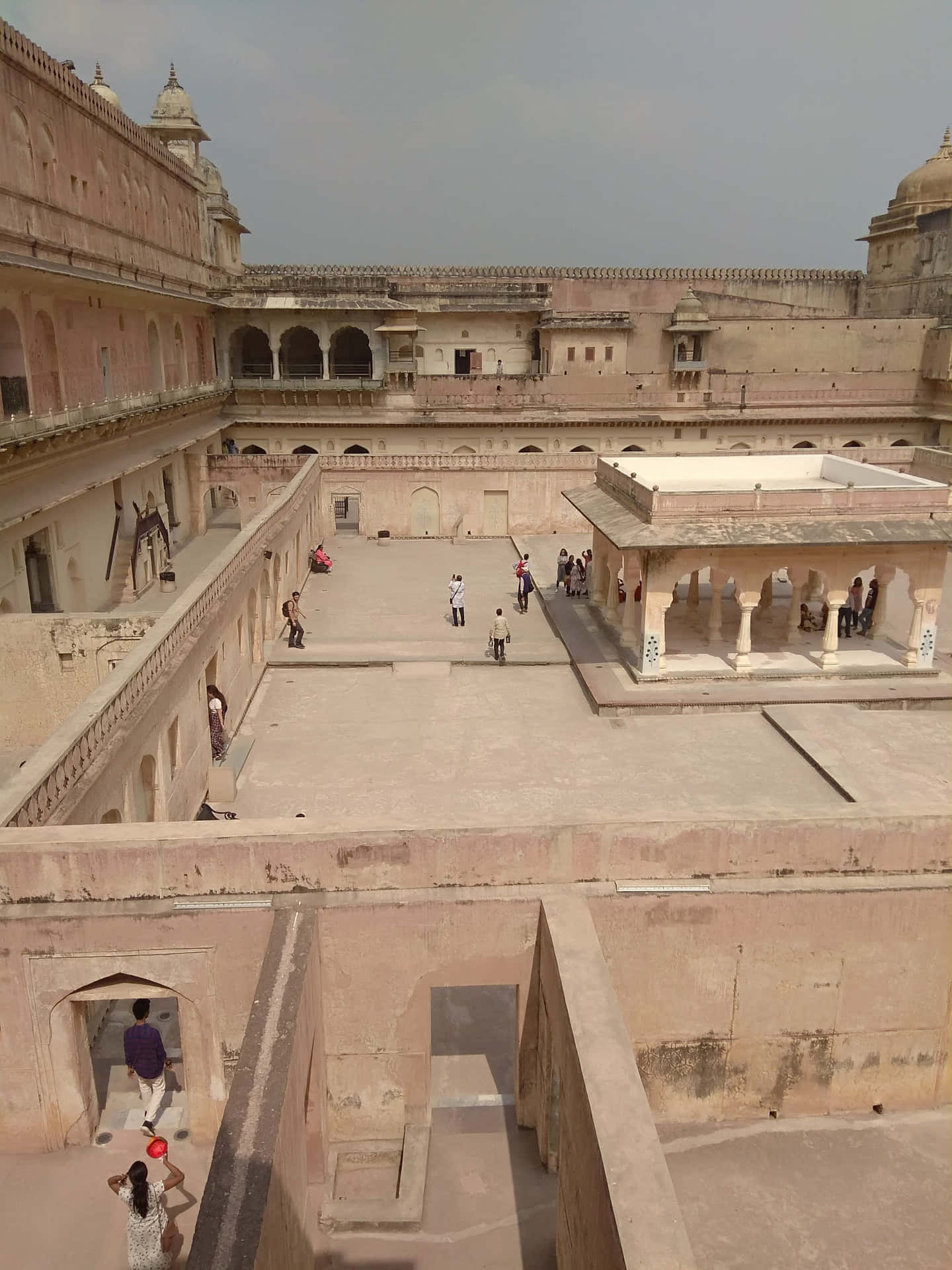 Top View Of Amer Fort Background