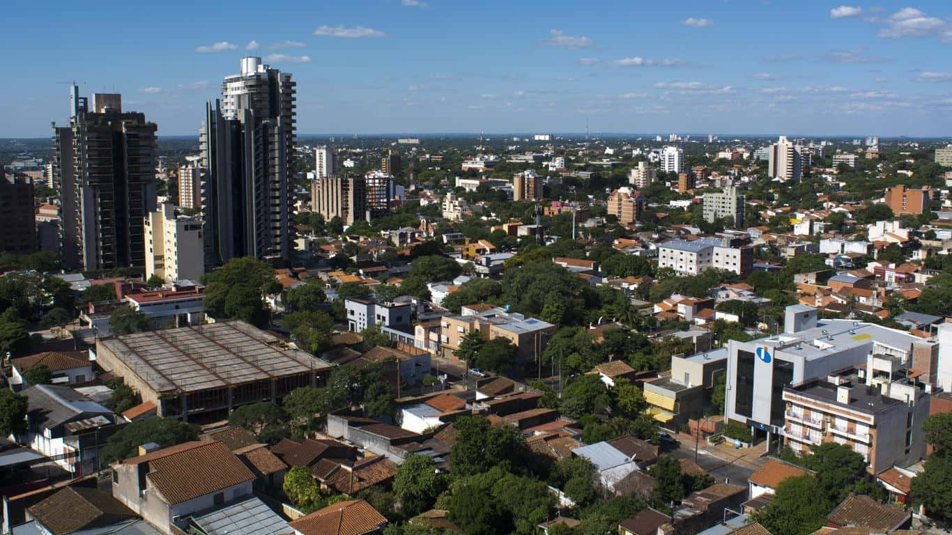 Top View Of Asuncion Background