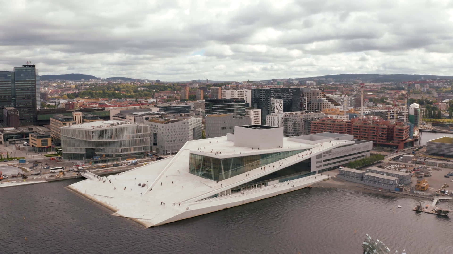 Top View Of Oslo Opera House