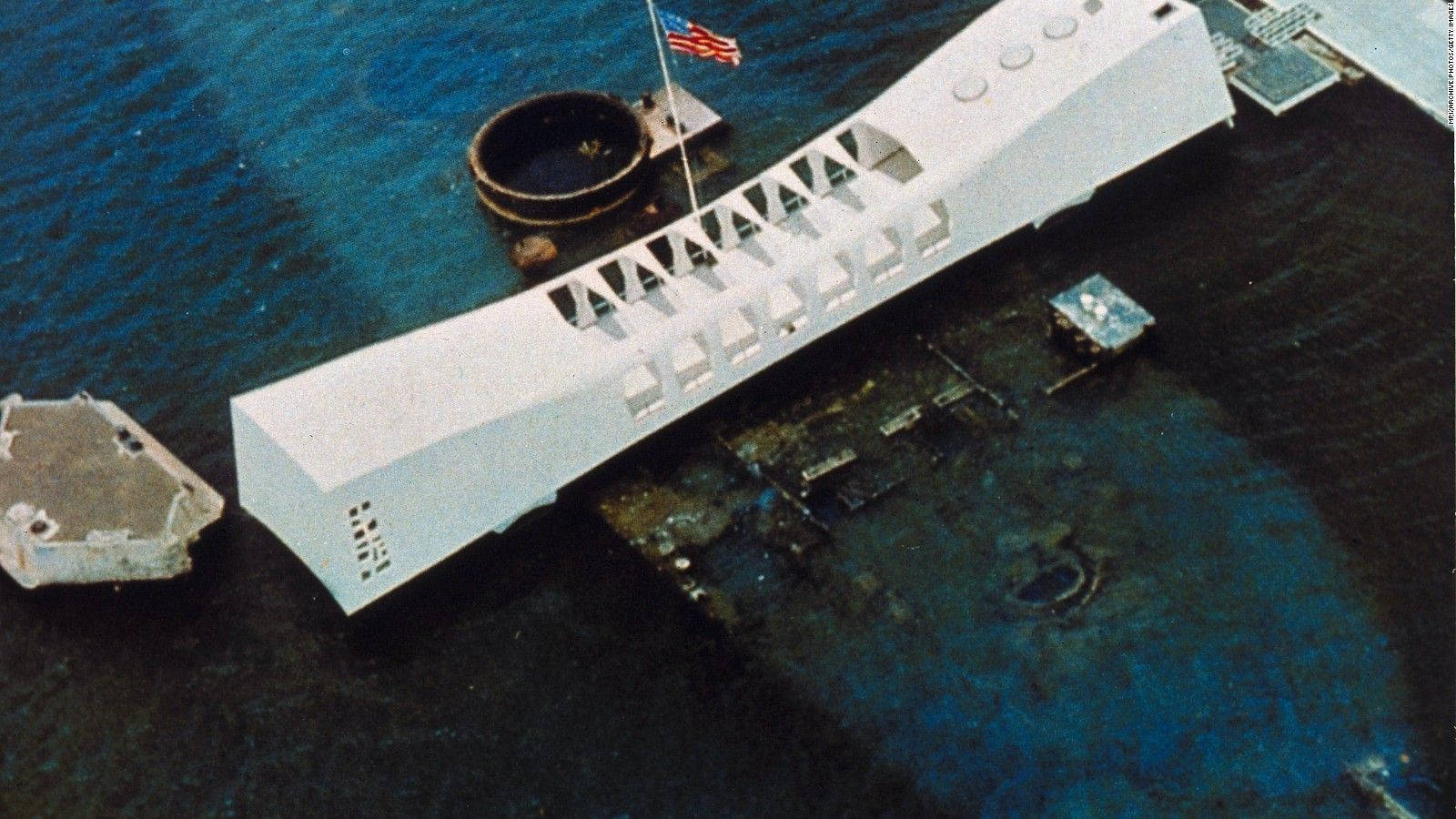Top View Of Pearl Harbor Memorial Background