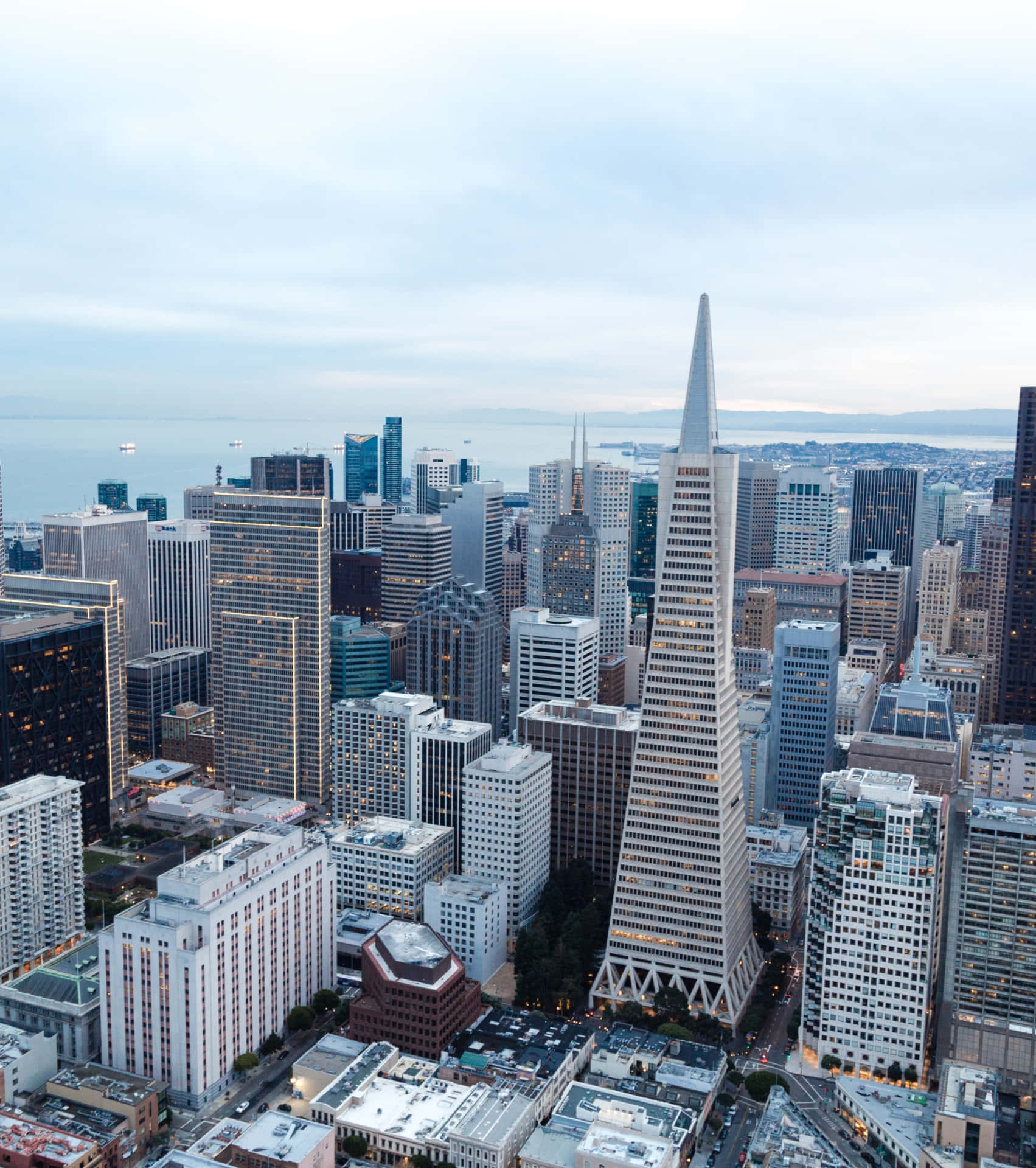 Top View Of Transamerica Pyramid