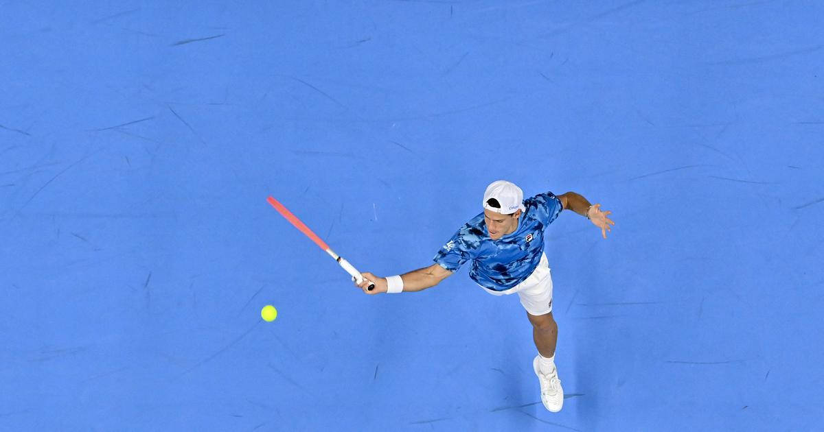 Top View Shot Of Tennis Star Diego Schwartzman