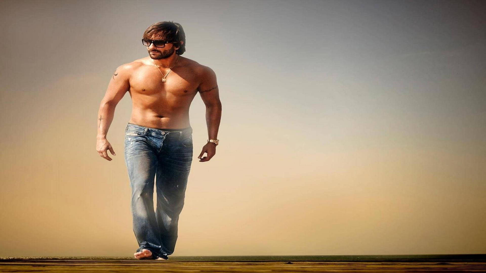 Topless Actor Saif Ali Khan Background