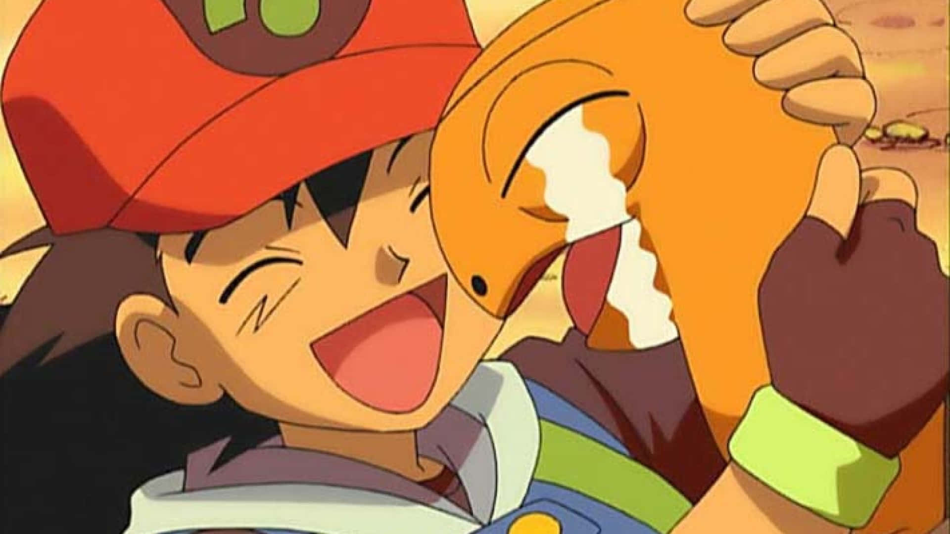 Torkoal Crying And Hugging Ash Background