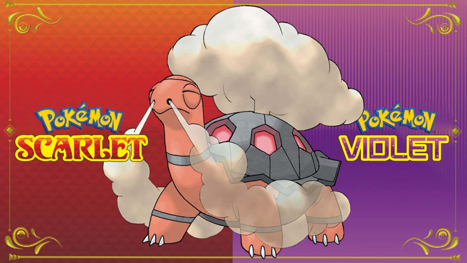 Torkoal Powers Up In Scarlet & Violet - Pokemon Wallpaper Background