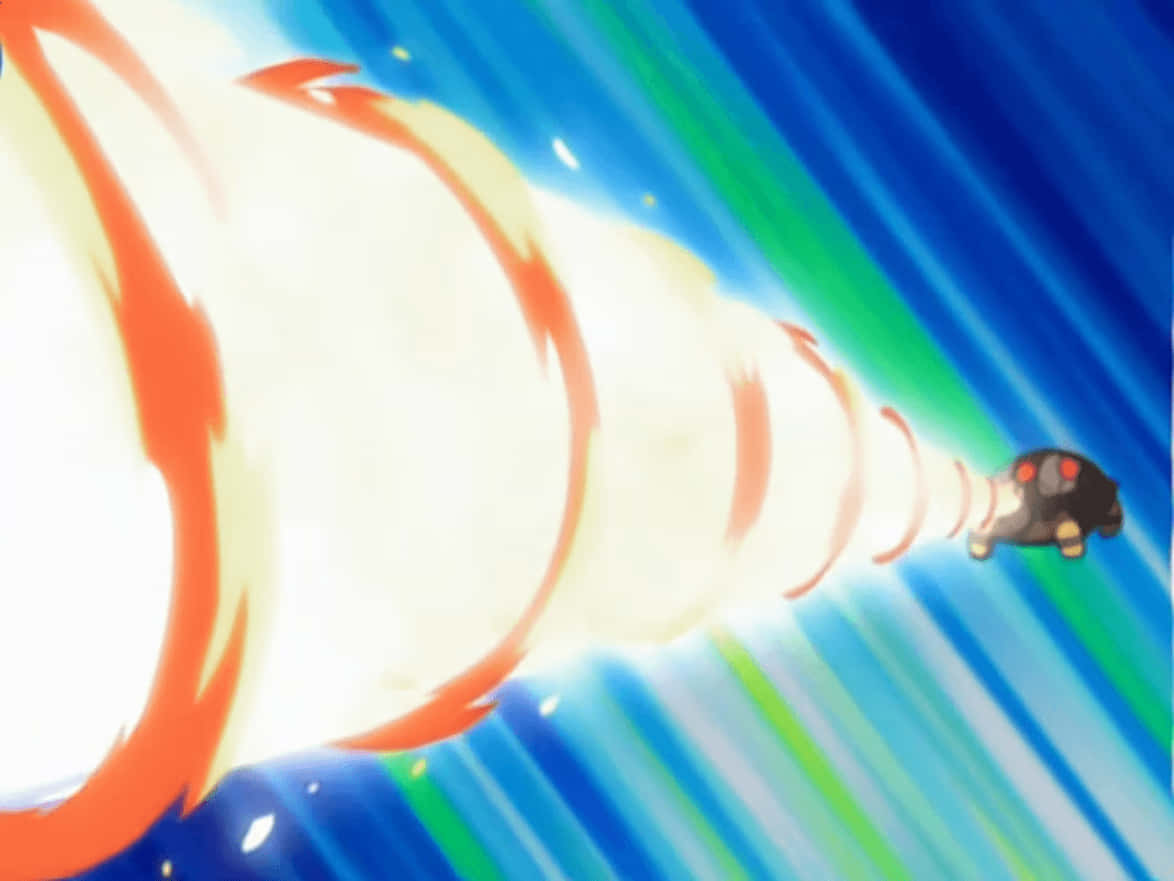 Torkoal Releasing Huge Smoke Background