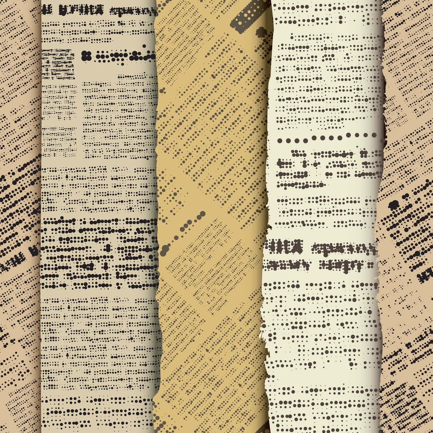 Torn Vintage Newspaper Background