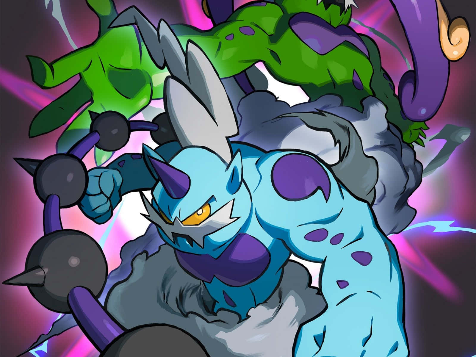 Tornadus Overlapping With The Forces Of Nature Background