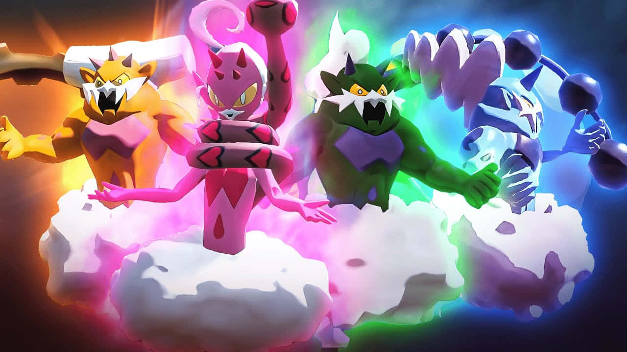 Tornadus, Thundurus, Landorus, And Enamorus Background