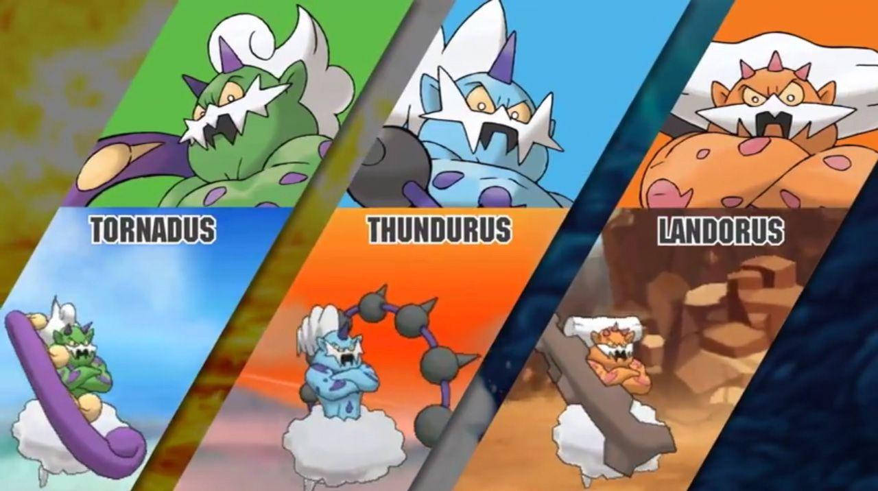 Tornadus Thundurus Landorus Forms Background