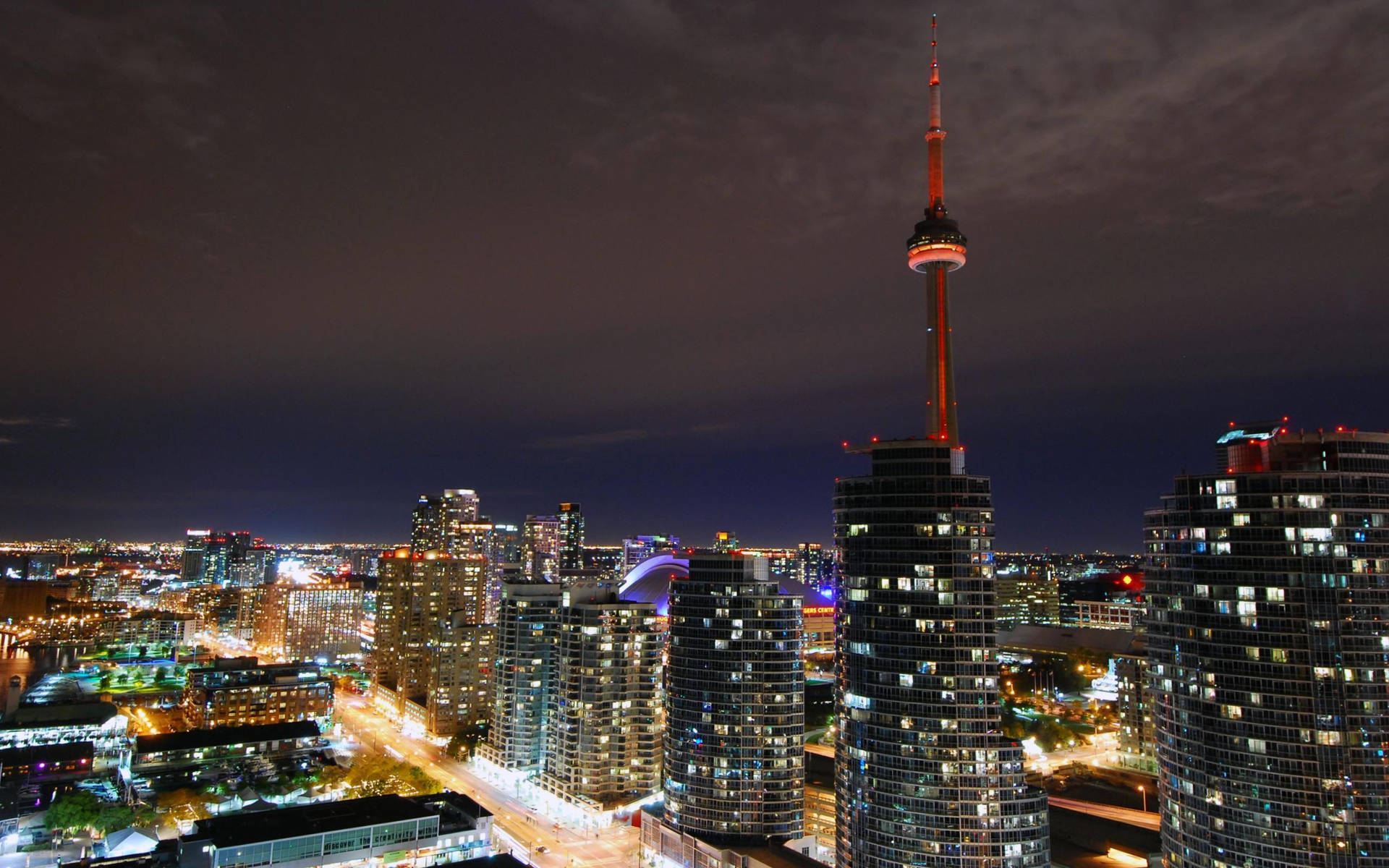 Toronto Area Bright Lights Background