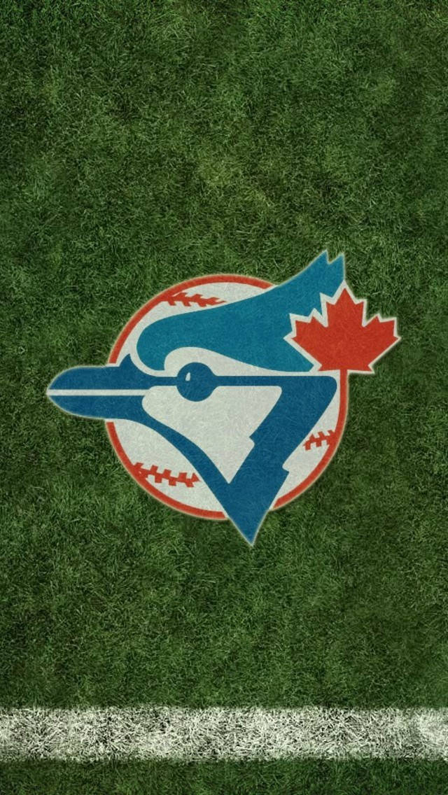 Toronto Blue Jays Grassy Field Logo Background