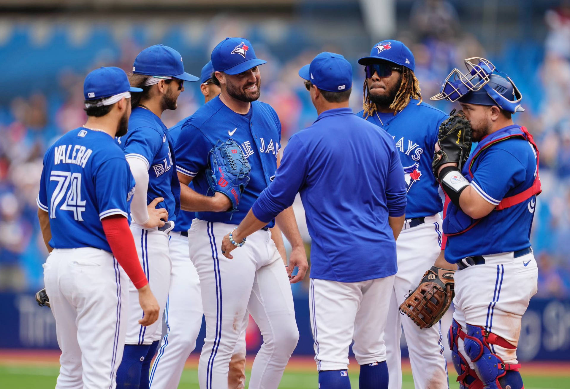 Toronto Blue Jays Team With Robbie Ray Background