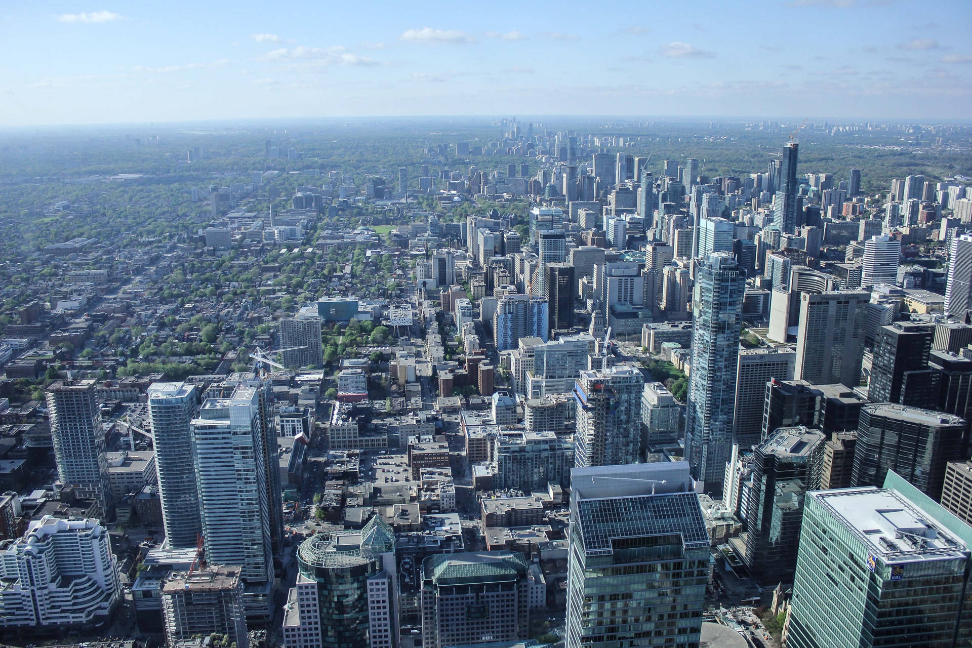 Toronto City From Cn Tower Deck