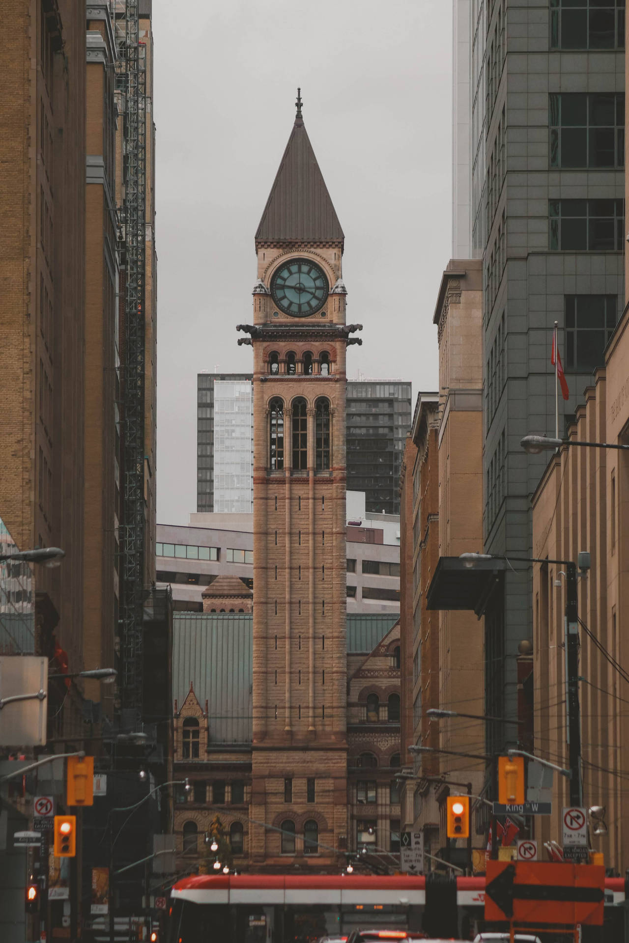 Toronto Clock Tower Old Iphone Background
