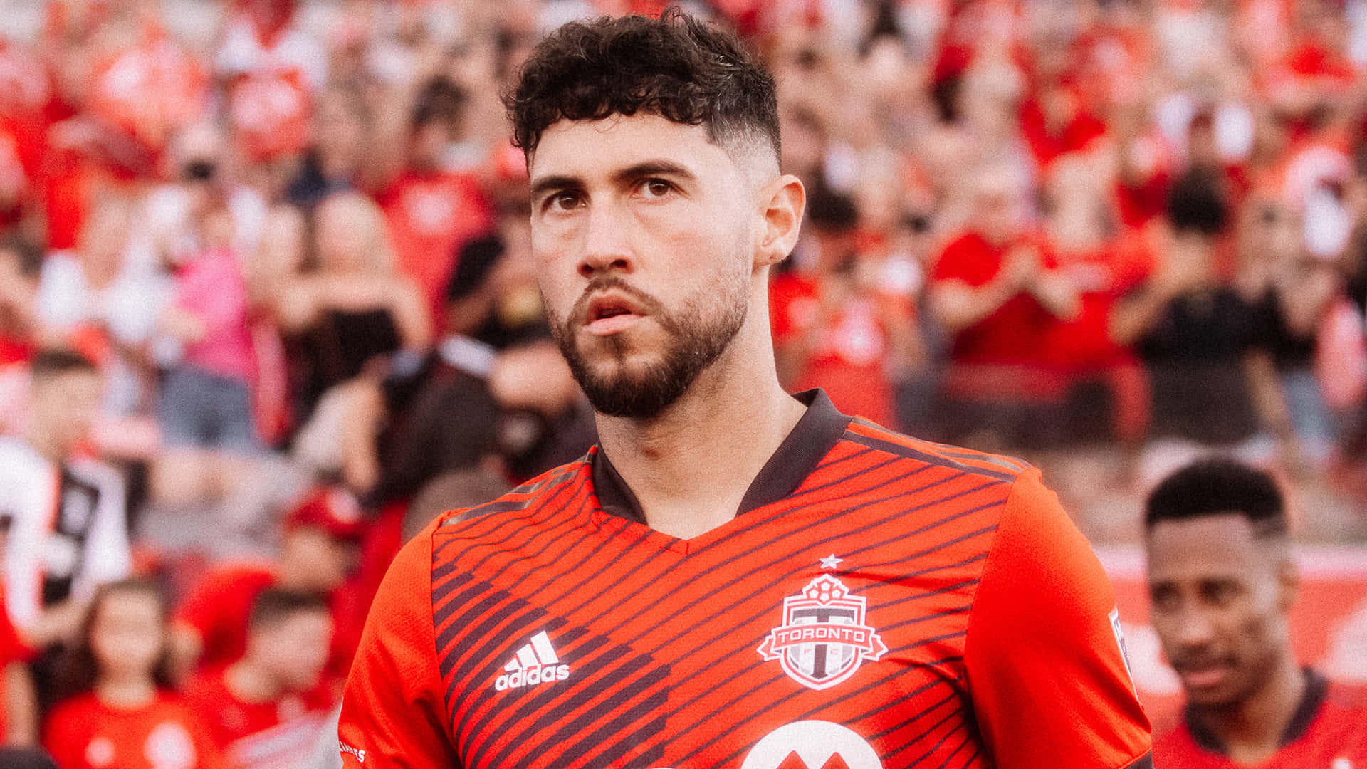 Toronto Fc Midfielder, Jonathan Osorio In Action Background