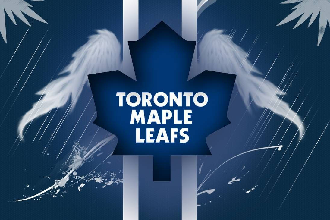Toronto Maple Leafs Logo With Wings Background