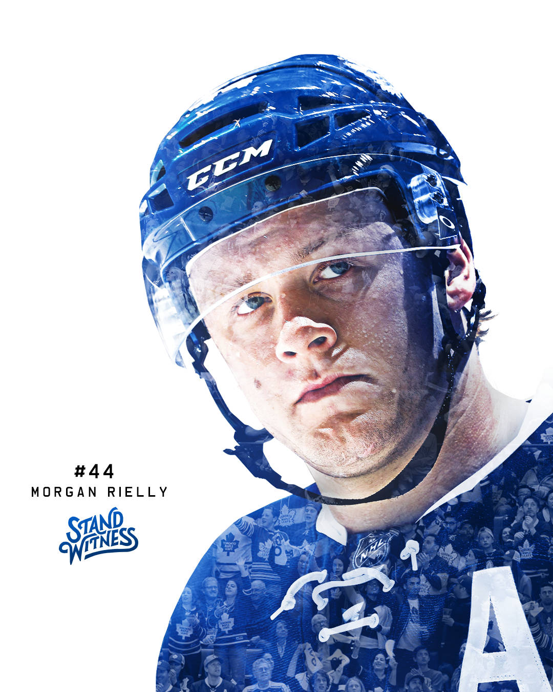 Toronto Maple Leafs Morgan Rielly Graphic Art Background