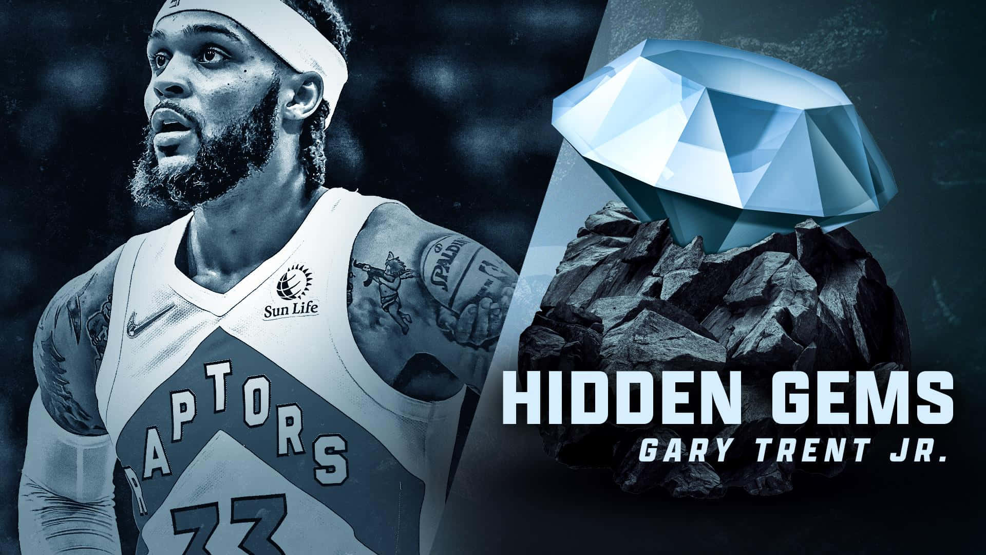 Toronto Raptors Gary Trent Jr Hidden Gems Background