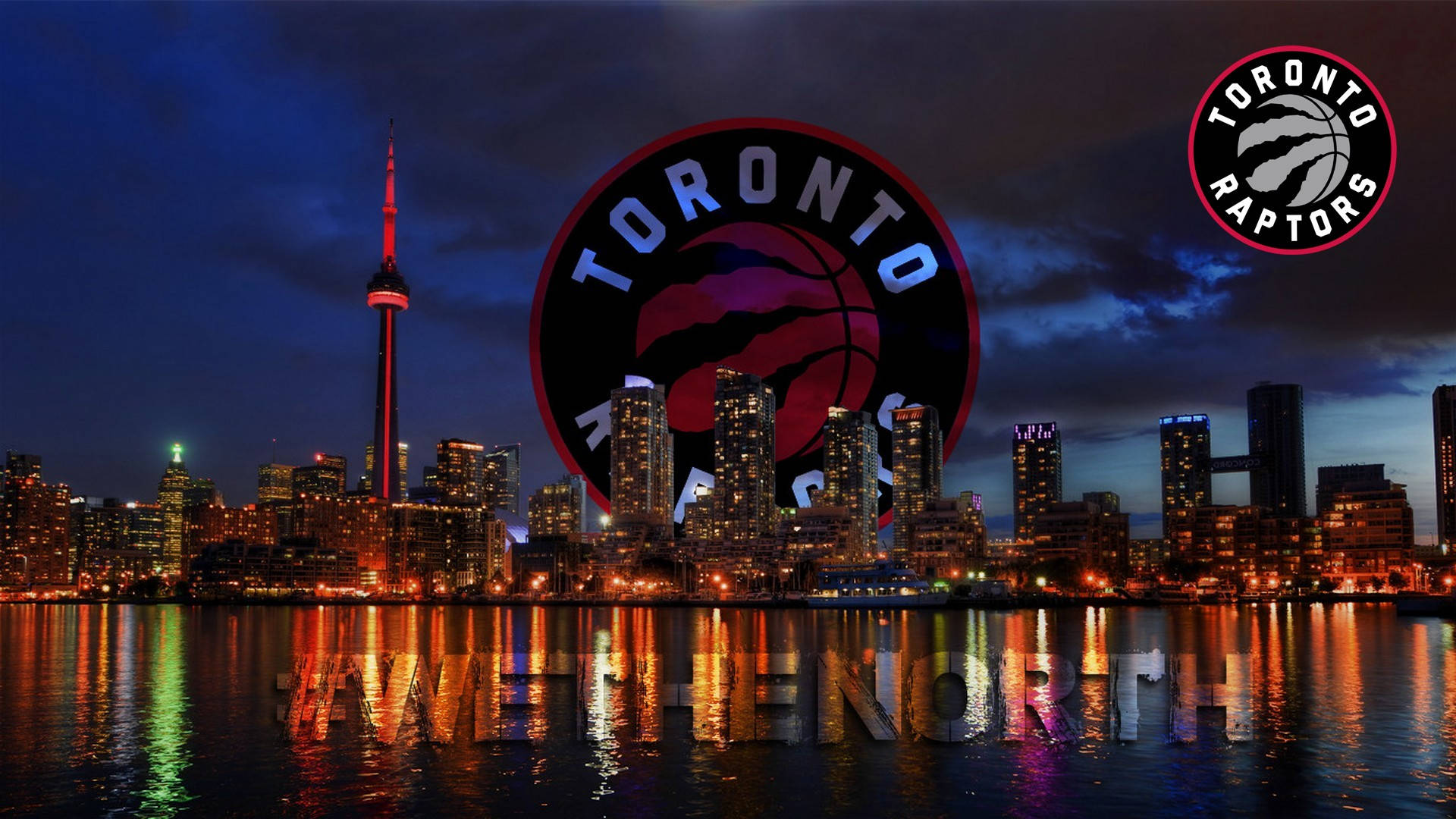 Toronto Raptors Night View Background