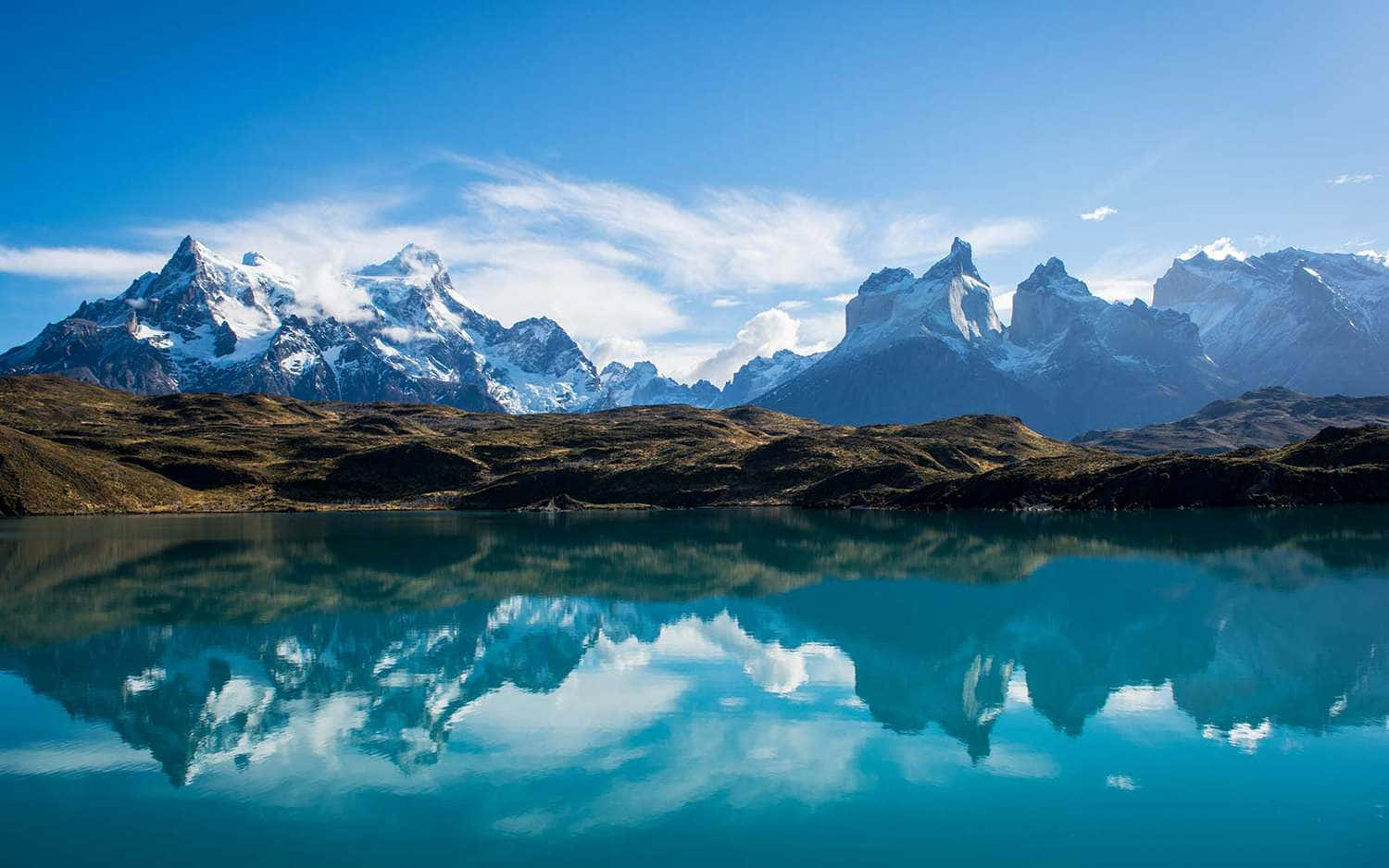 Torres Del Paine Reflections Background