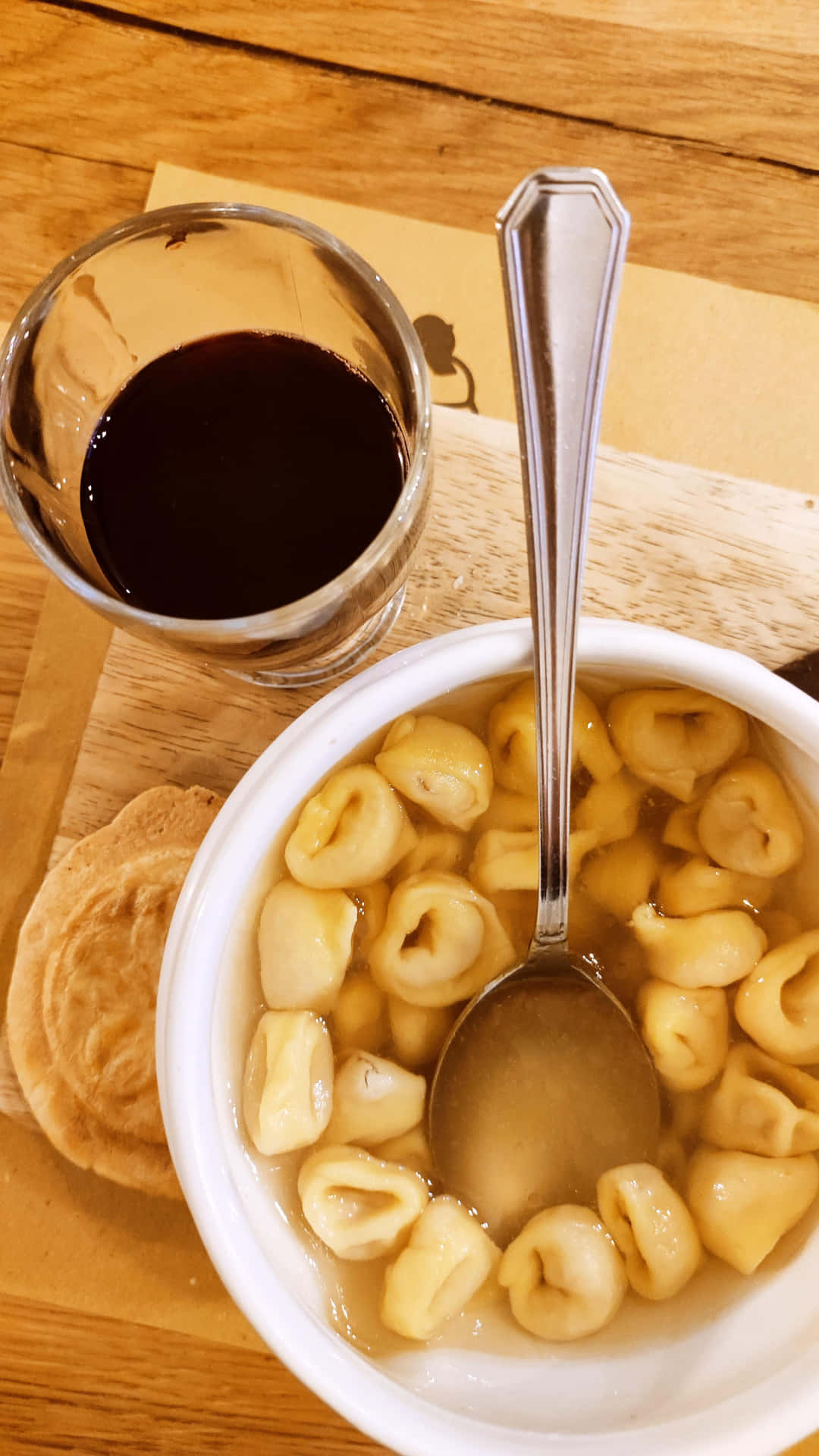 Tortellini In Brodo For Breakfast Background