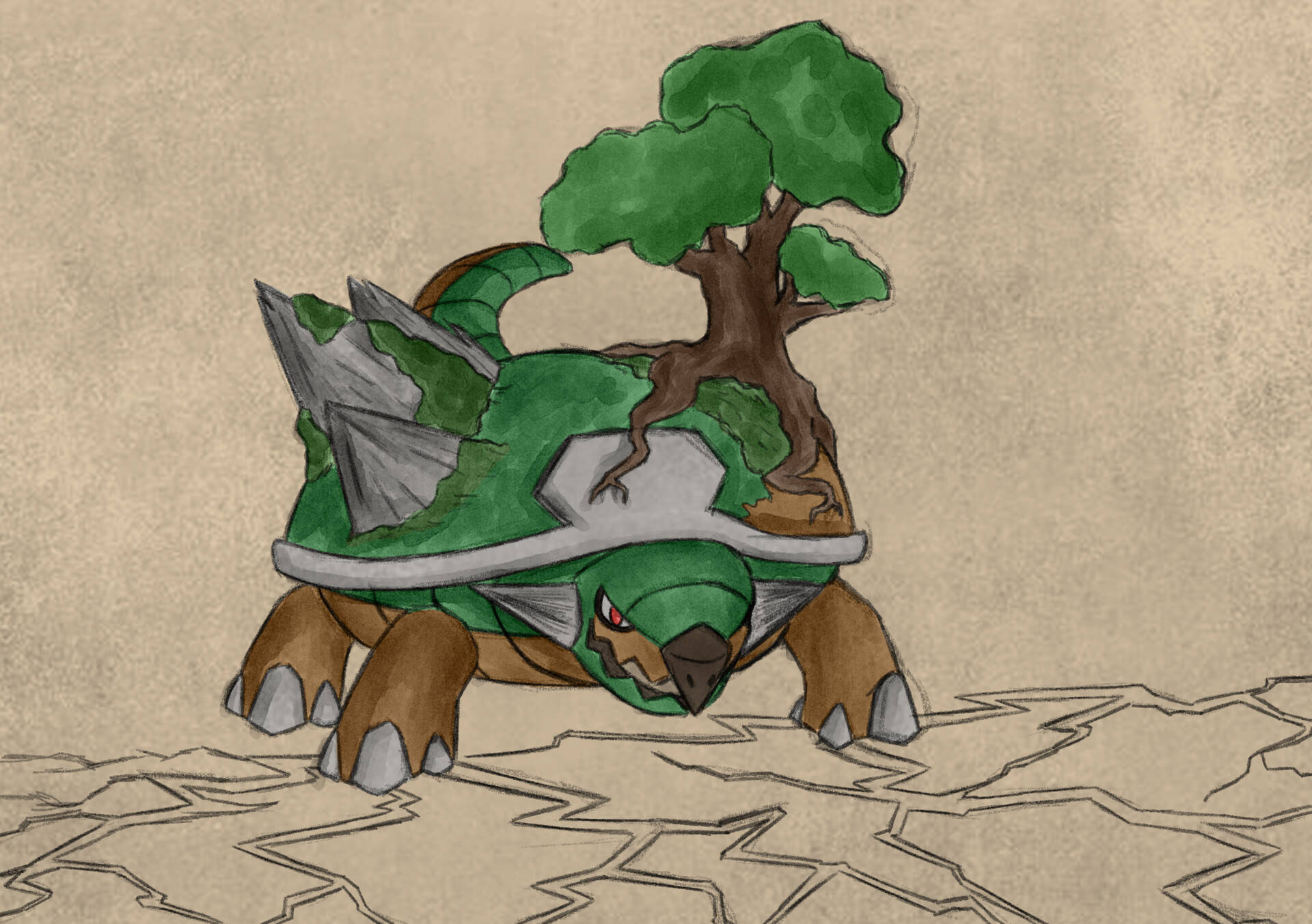 Torterra Cracking Earth