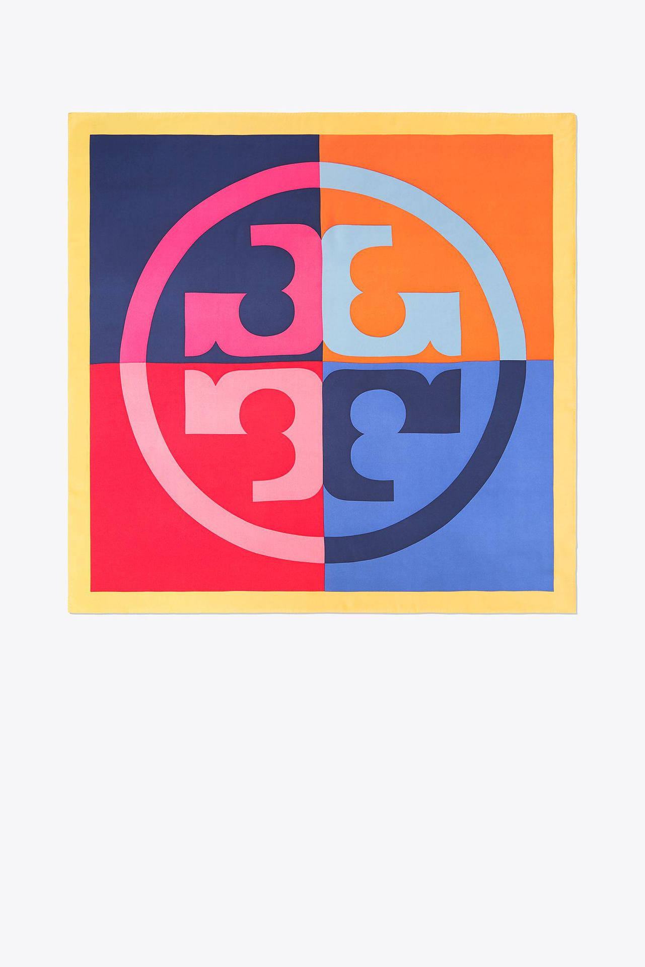 Tory Burch Color-block Logo Background