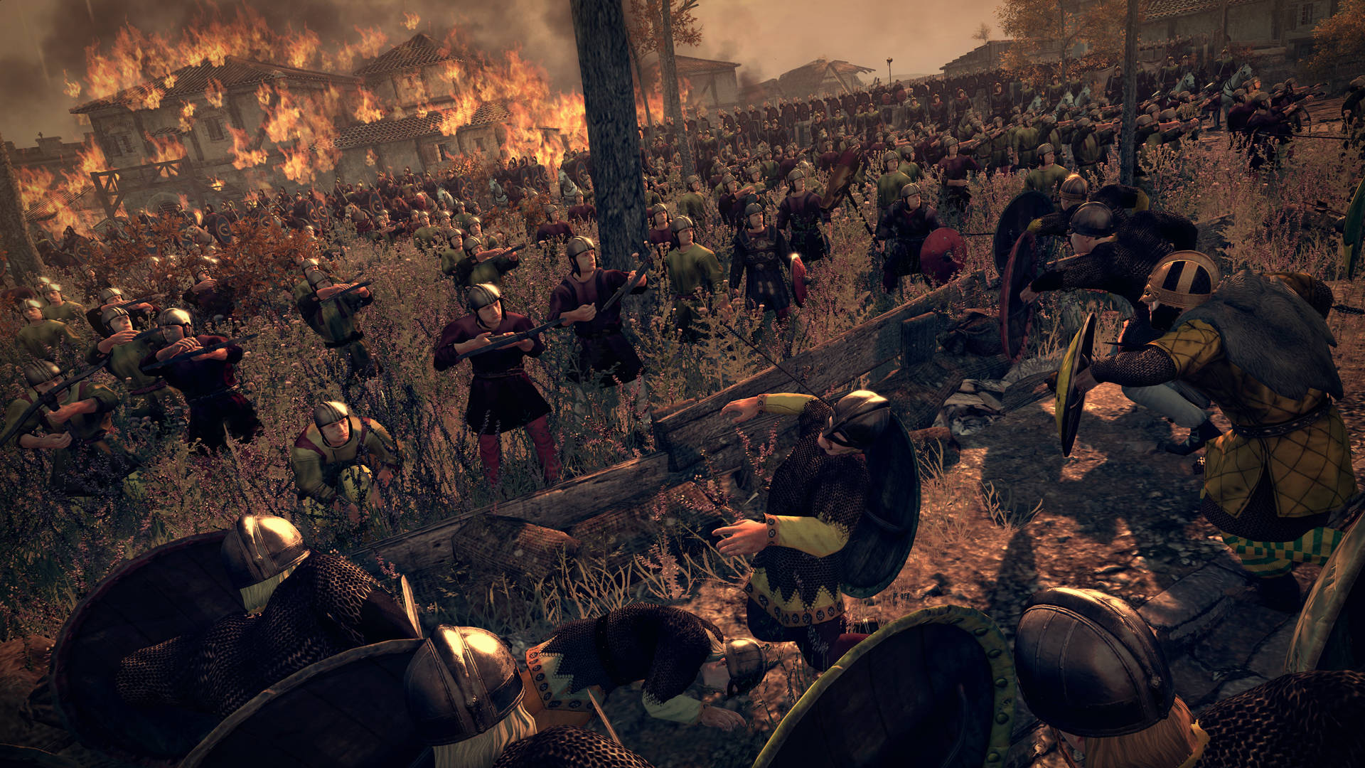 Total War Attila Ambush In Field Background