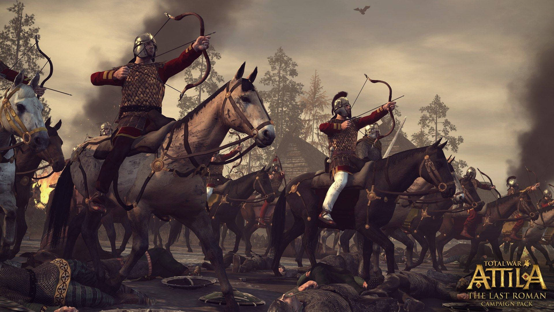 Total War Attila Soldiers Aiming Background