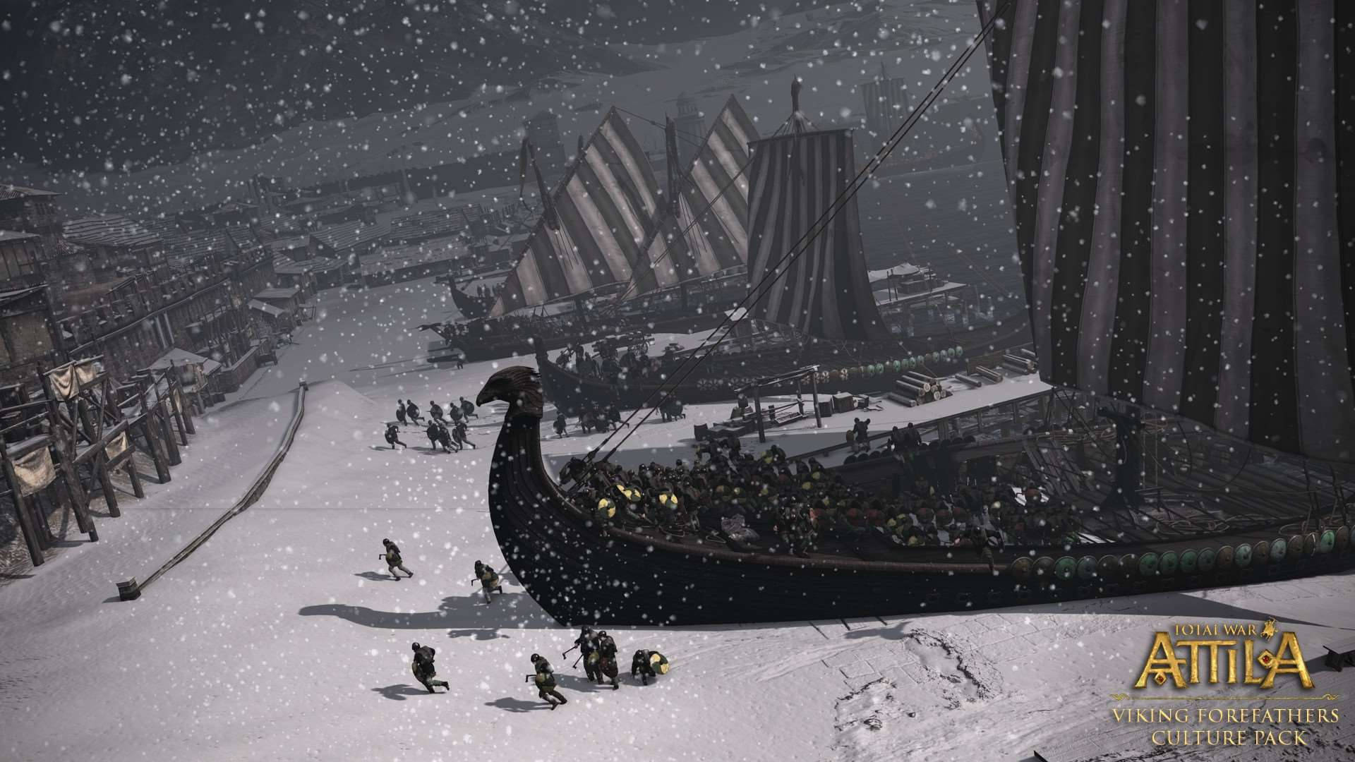 Total War Attila Viking Ships Background