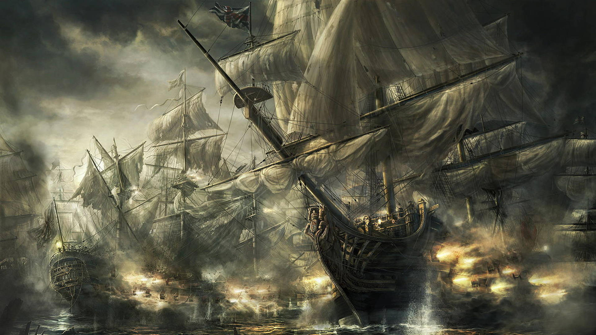 Total War Roaring Cannons Background