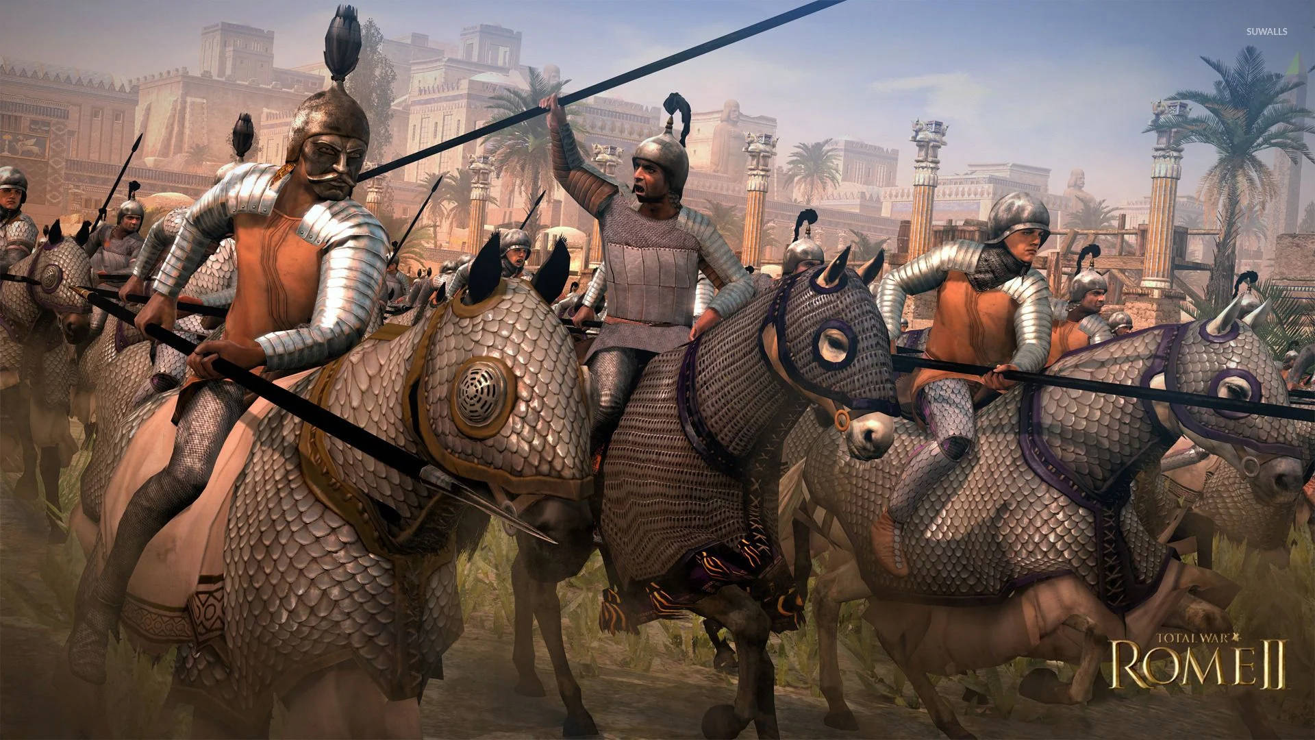 Total War Rome 2 Horseback Fighters Background
