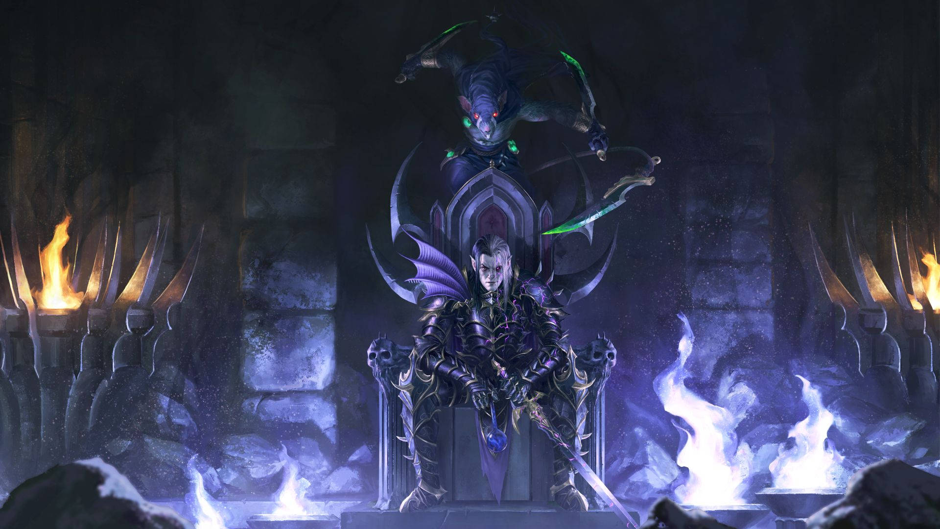 Total War Warhammer Armored Elf On Throne