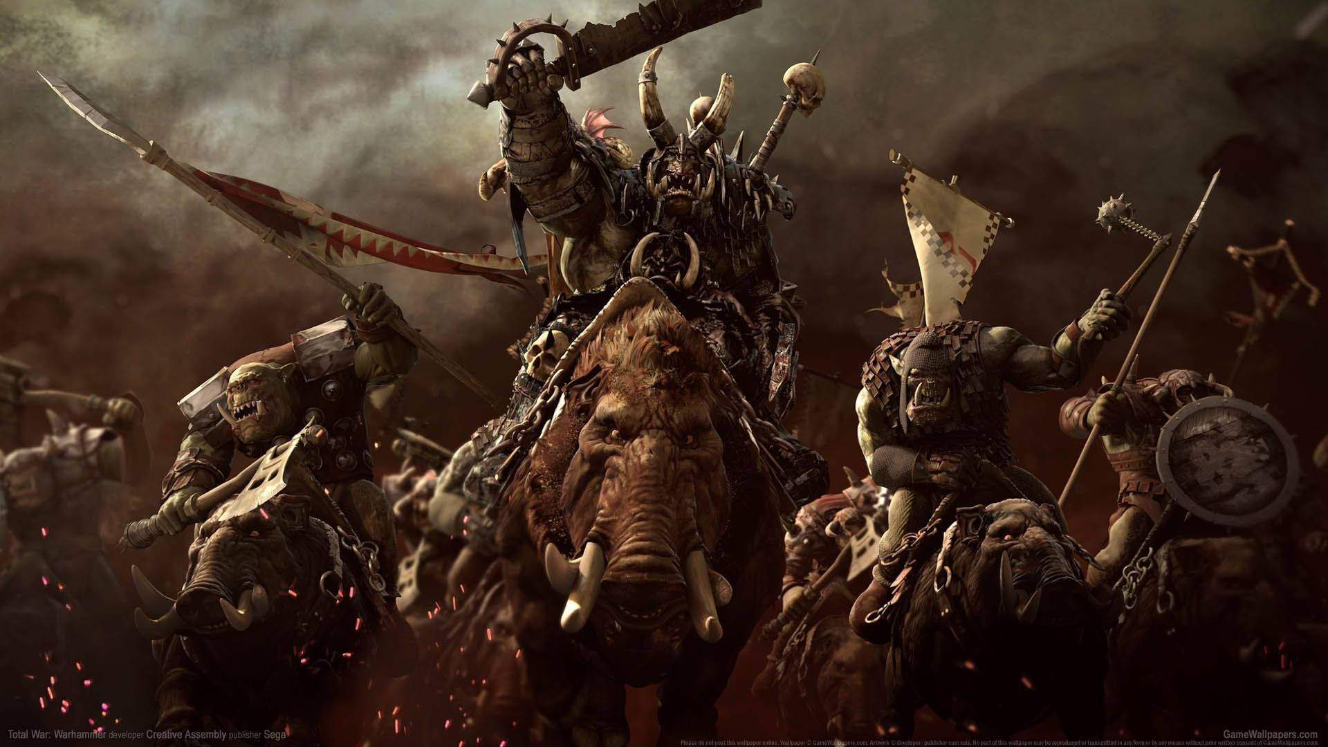 Total War Warhammer Orcs Prepare For War Background