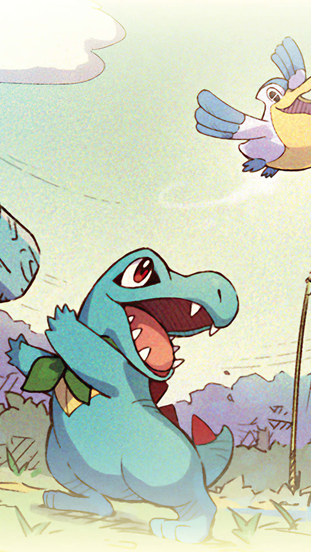 Totodile With Pelipper