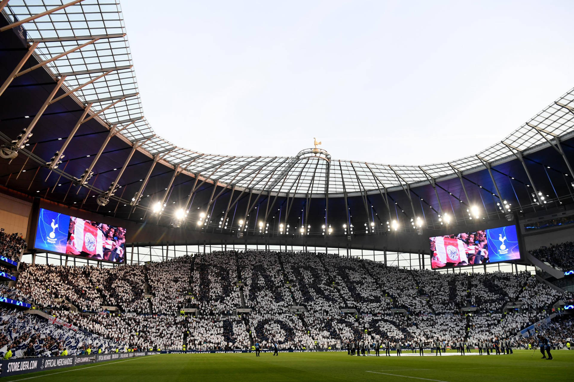 Tottenham Hotspurs Fc Motto In Stadium