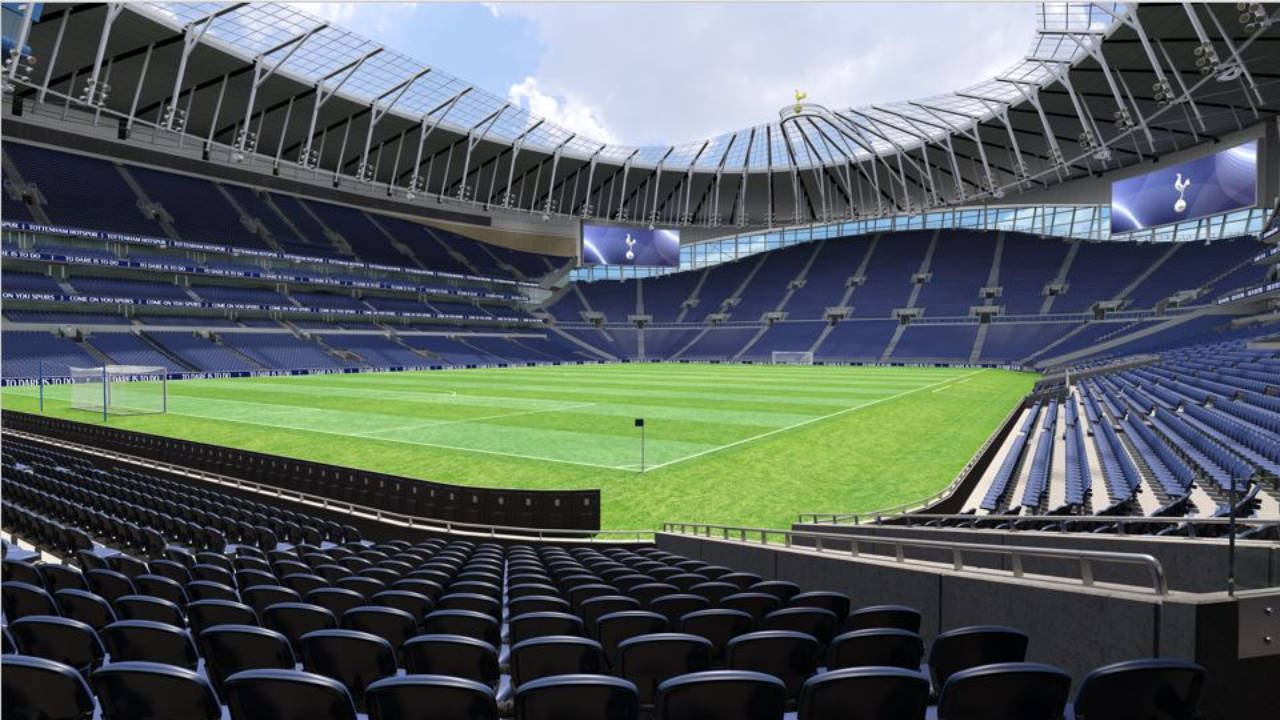 Tottenham Hotspurs Fc Stadium In The Morning