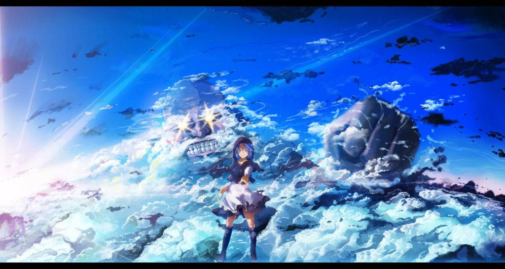 Touhou Anime Cloud And Sky Background