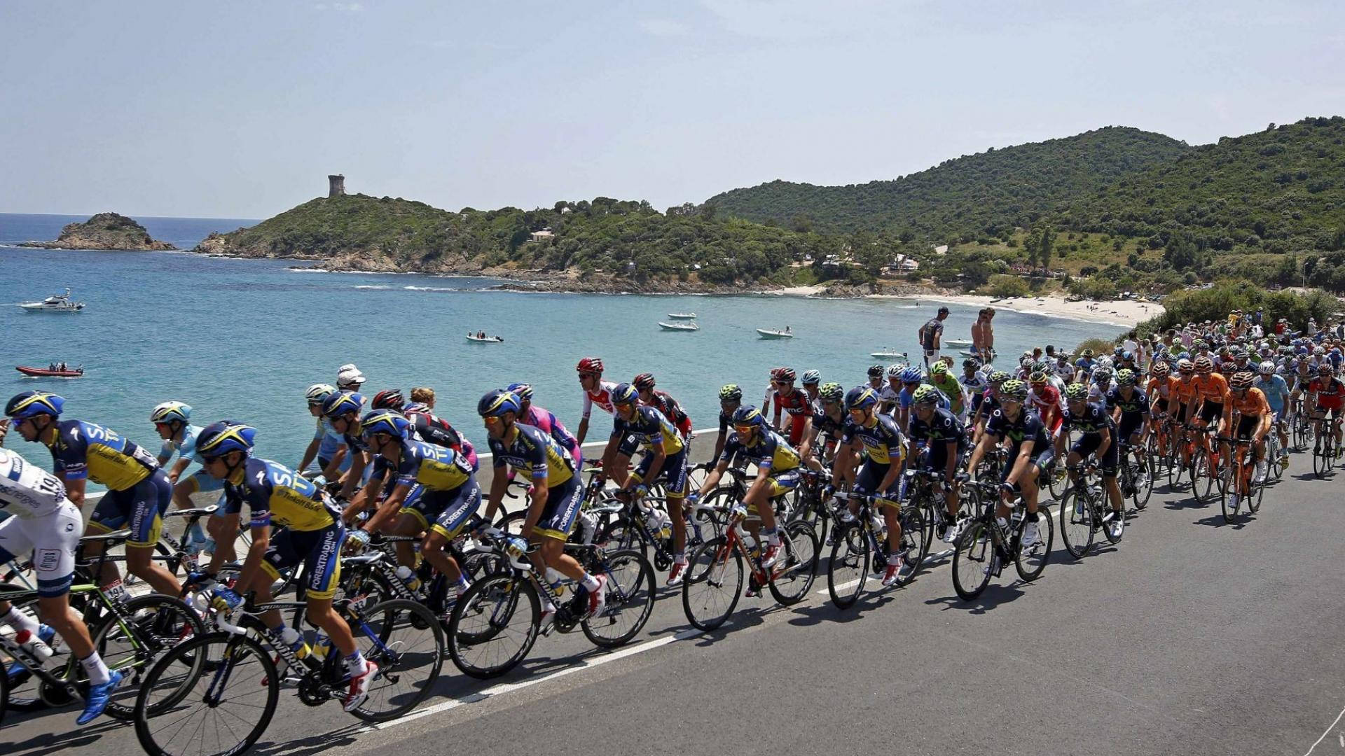 Tour De France Near The Sea