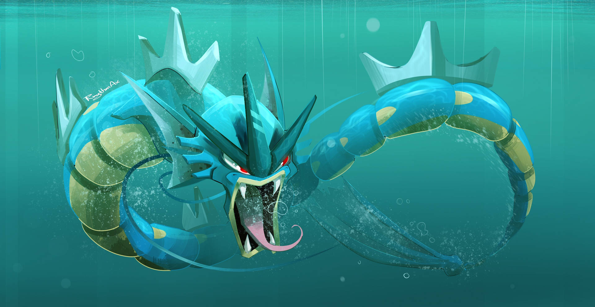 Tour The Depths Of The Sea With Gyarados Background