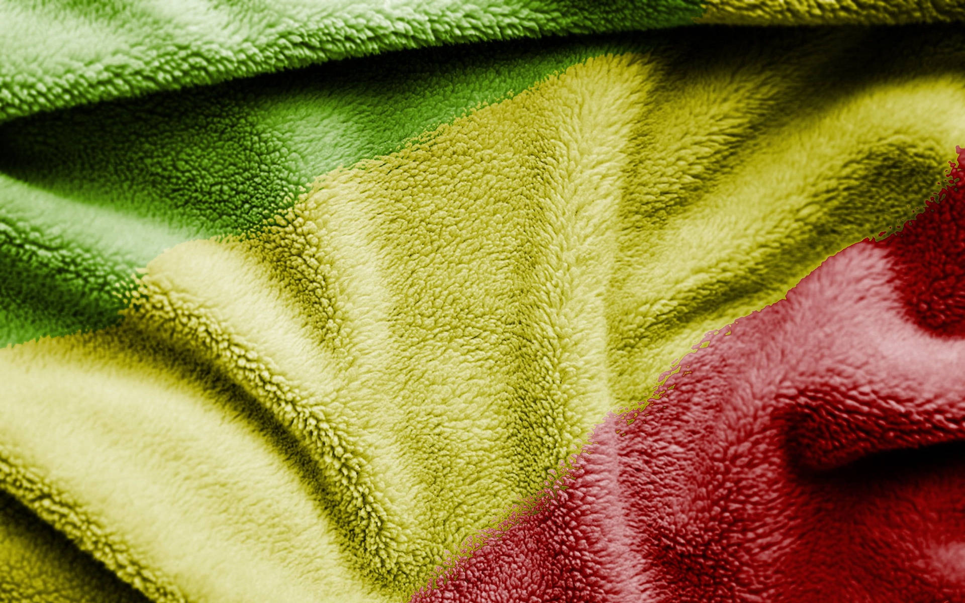 Towel With Senegal Flag Colors Background