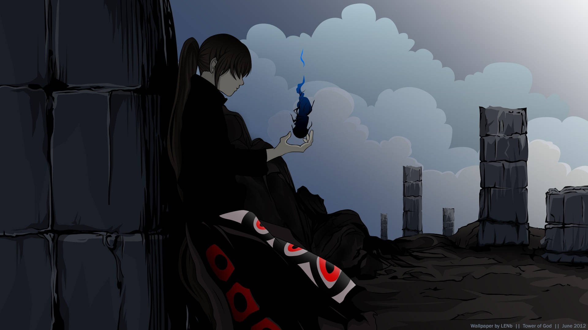 Tower Of God Bam With Shinso Background