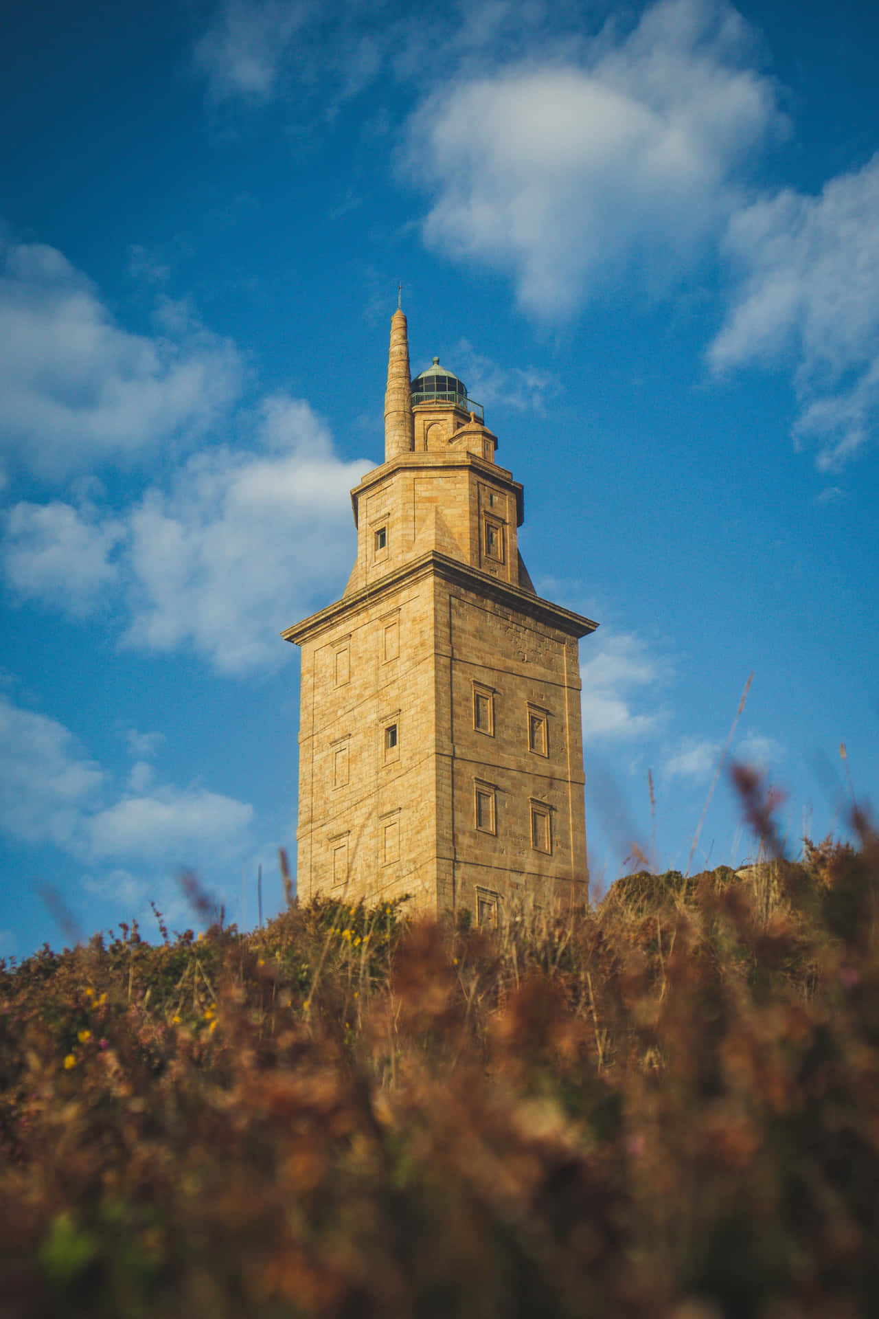 Tower Of Hercules Phone Background