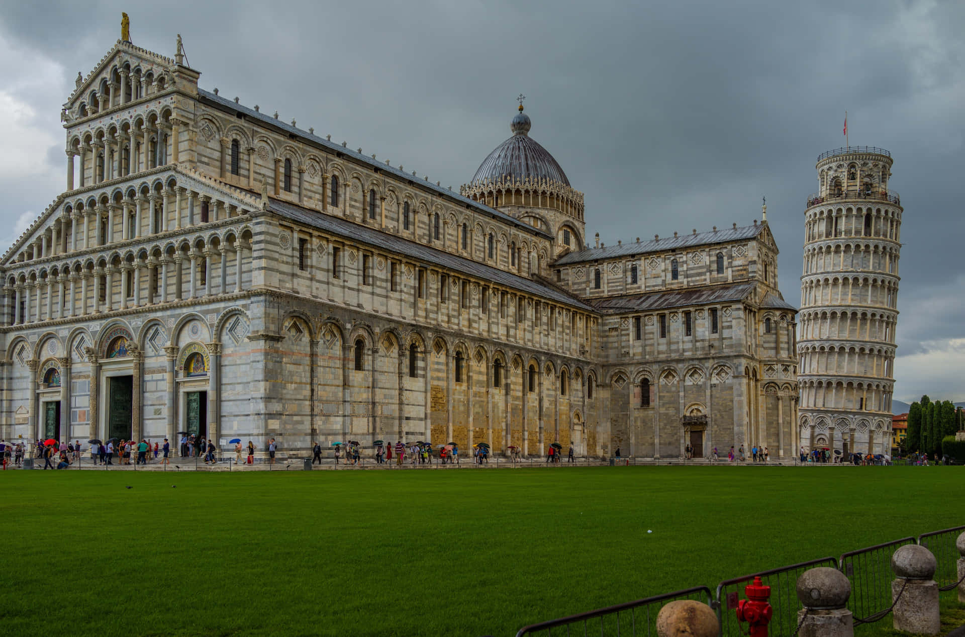 Tower Of Pisa During A Bad Weather