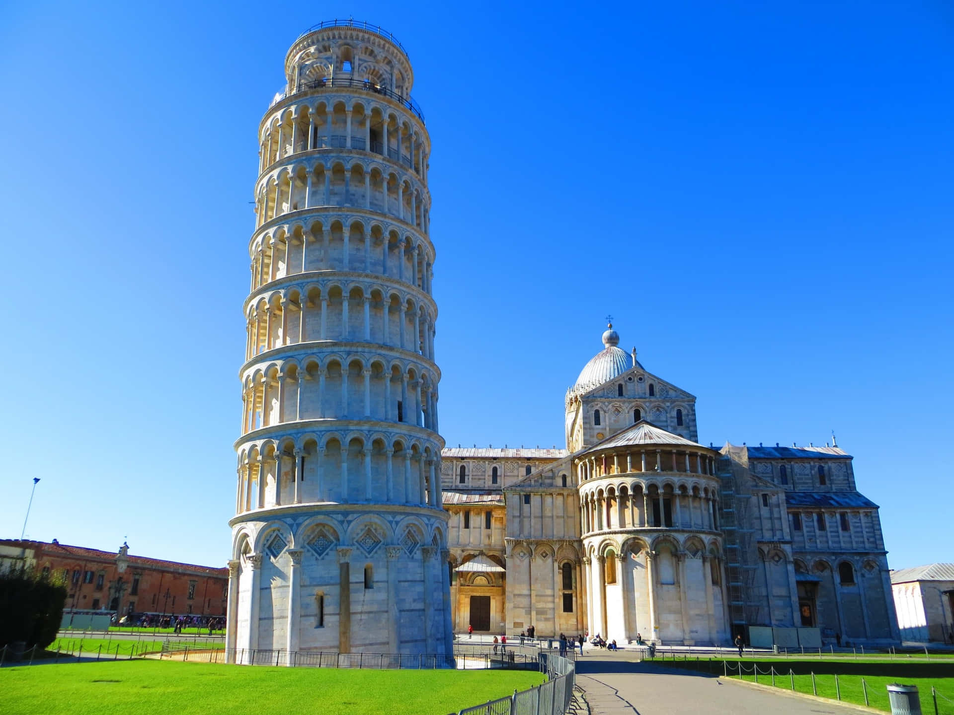 Tower Of Pisa In Italy Background