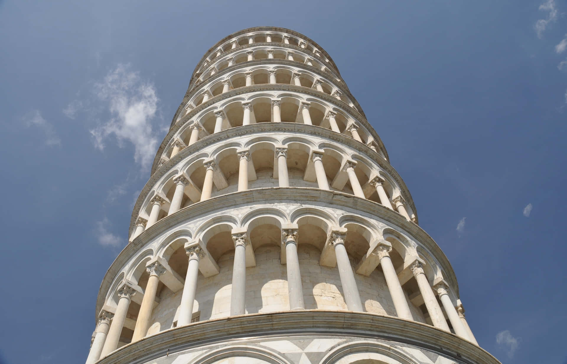 Tower Of Pisa Marble Facade Background