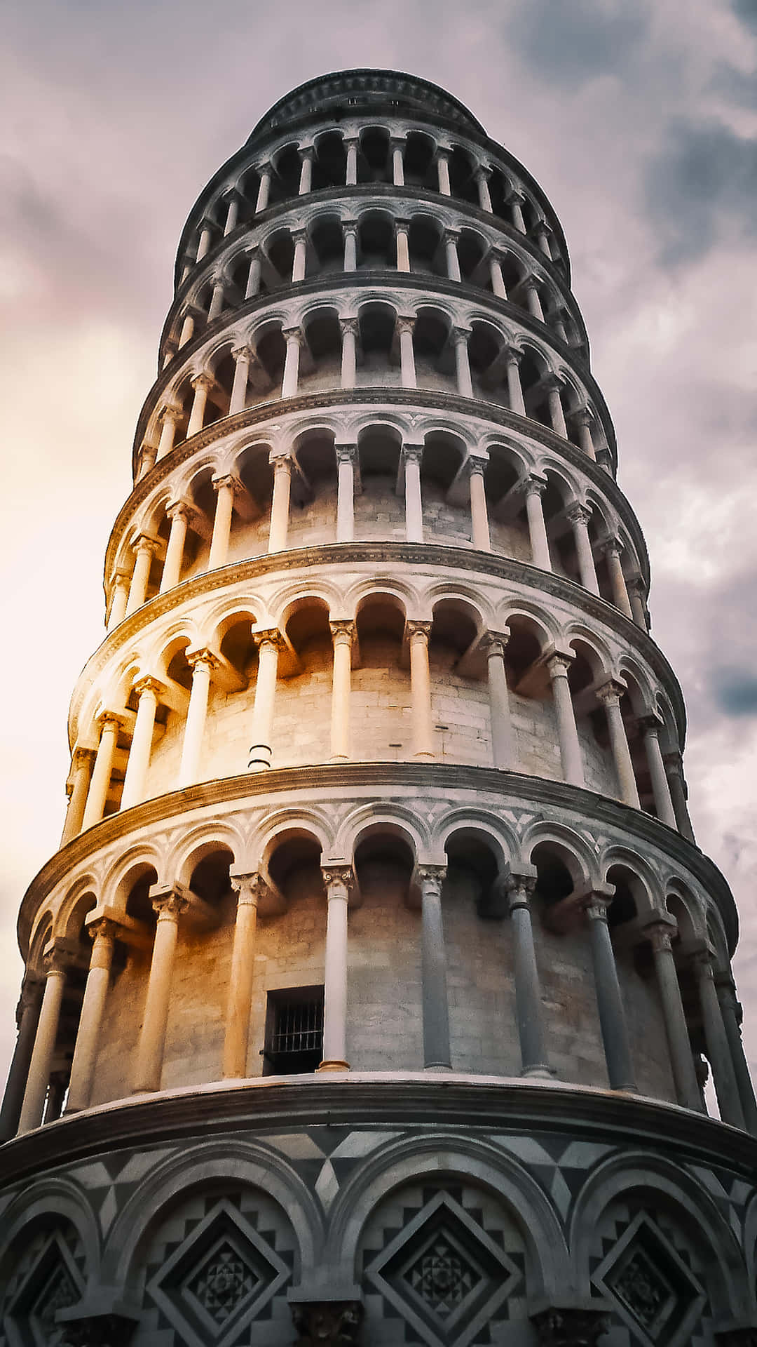 Tower Of Pisa Portrait Photography Background