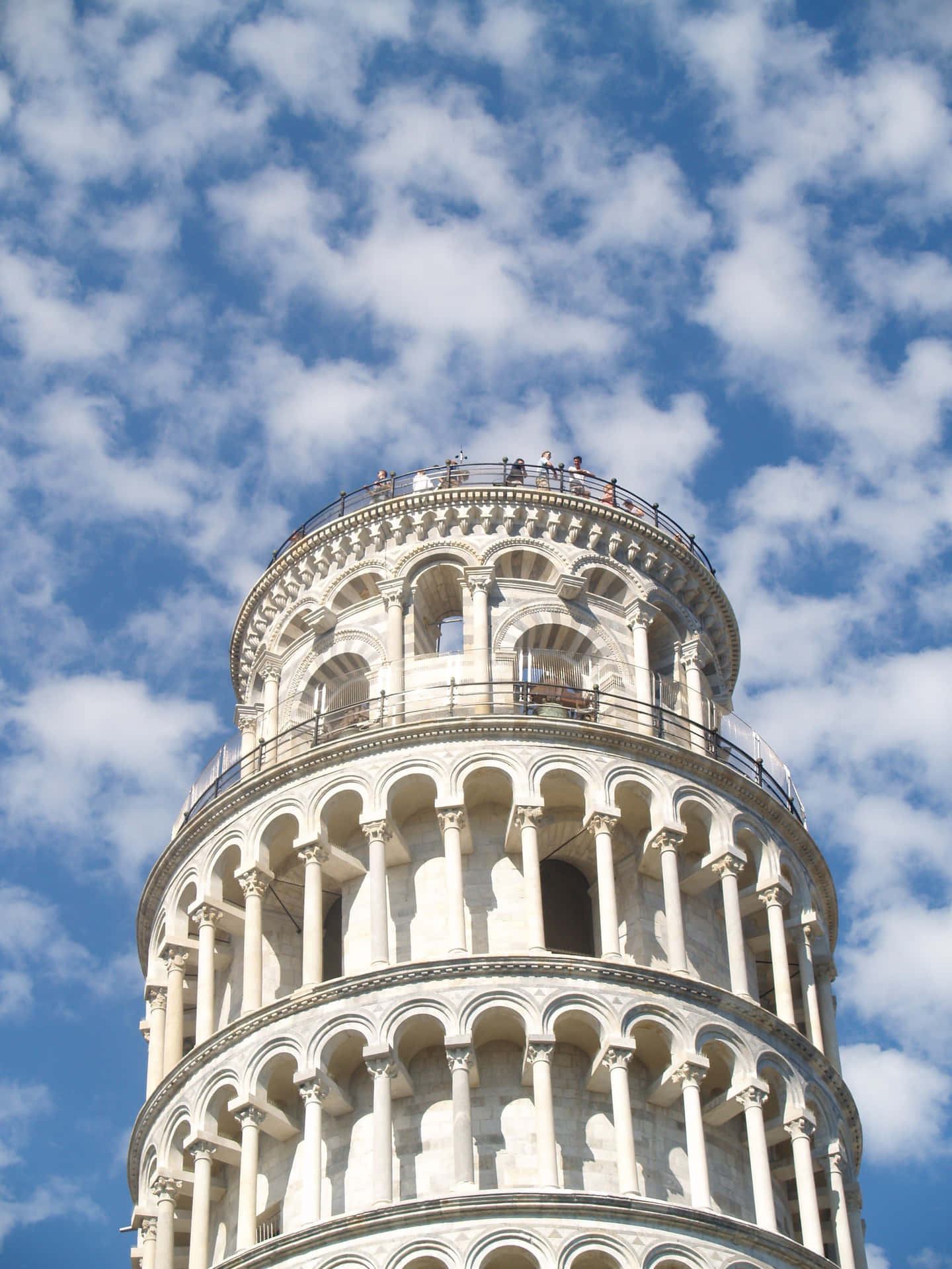 Tower Of Pisa White Marble Background